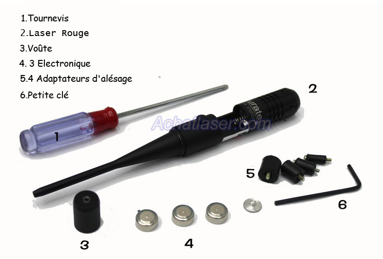 collimateur point rouge de réglage laser bore sighter