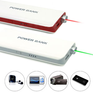 Pointeur Laser Power Bank 5200mA (Vert / Rouge Laser 200MW) 2in1