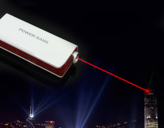 power bank et laser 5200 mA