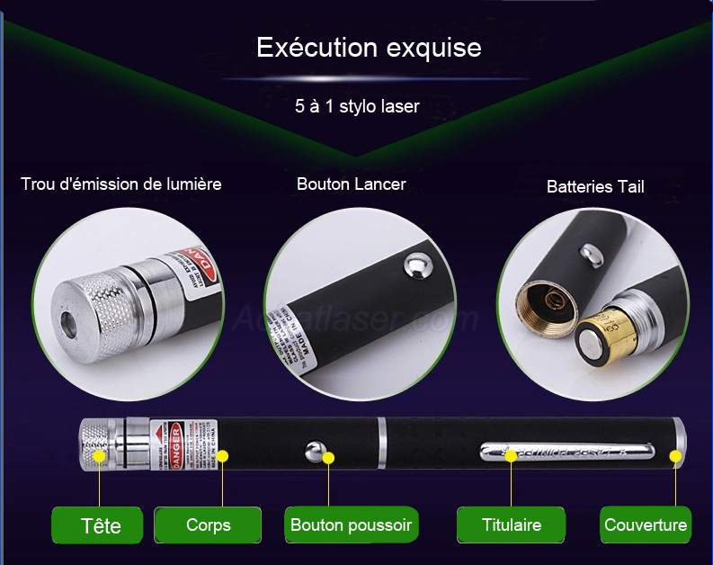 100mW Pointeur Laser vert pas cher