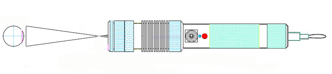 pile de 200mW Laser vert