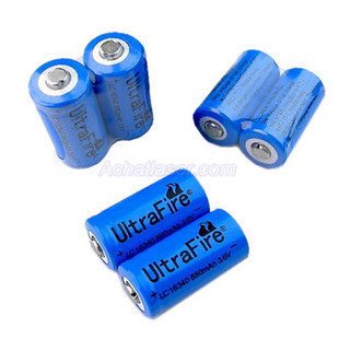 UltraFire Pile 16340 CR123 3.6V au lithium chargeable/Grande capacité