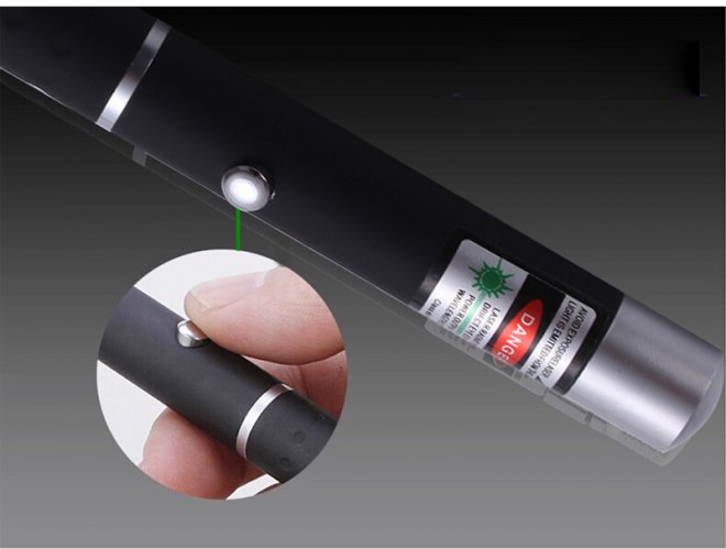 2 en 1 Stylo Laser Vert 100mw pour Présentation