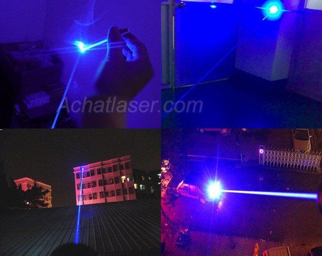 5000mw Pointeur Laser Bleu Haute Puissance qui Brûle
