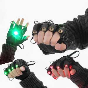 Gants Laser Vert pour Main Droite de protection pour les quatre lasers de doigt