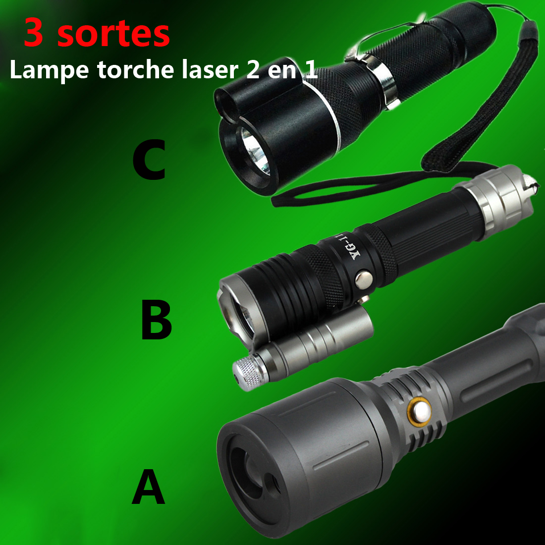 lampe de poche laser