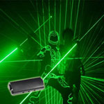 2 tête portable sabre laser vert