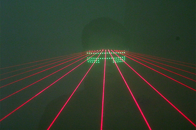 HTPOW Lunettes Laser LED Rouge pour le Club DJ Décoration Laser