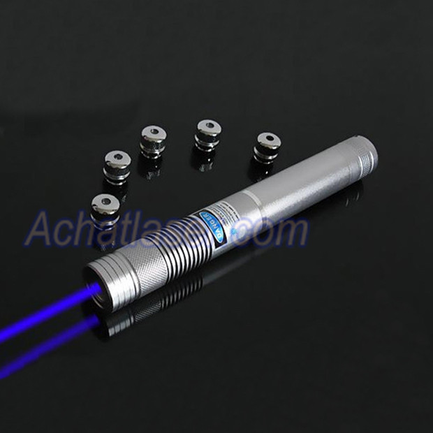 pointeur laser bleu 2000mw avec tête à motifs