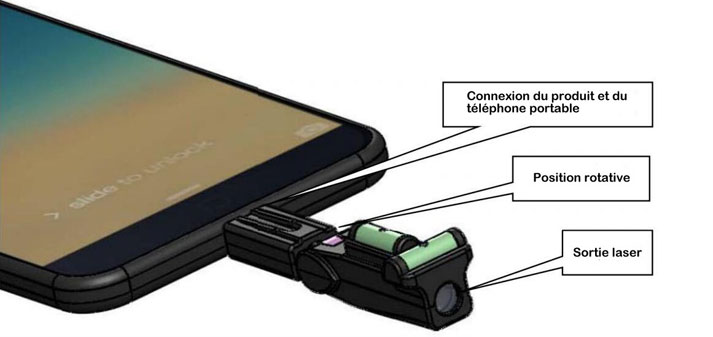 SS01 niveau laser pour téléphone