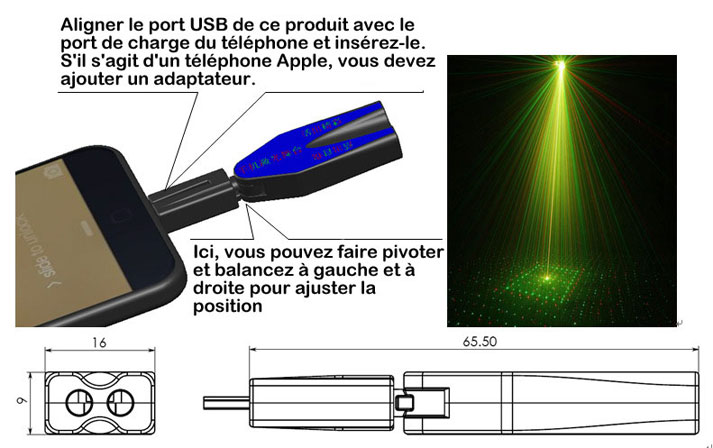 lampe de scène laser