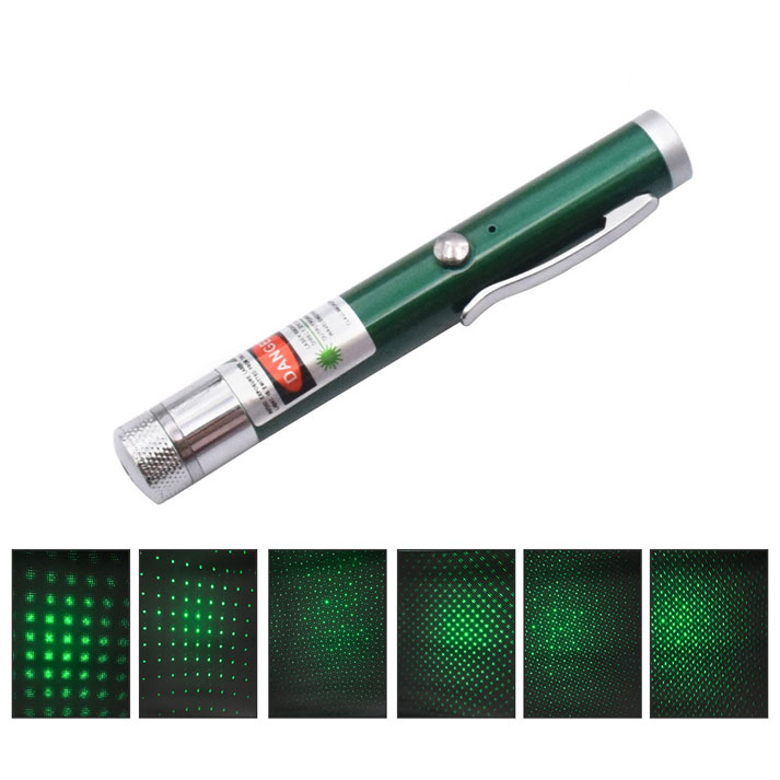 stylo laser vert 200mW étoilé