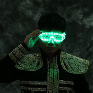 lumineux dj lunettes LED