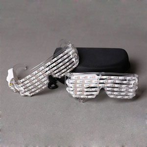 Achetez DJ Lunettes LED Blanc Pas Cher