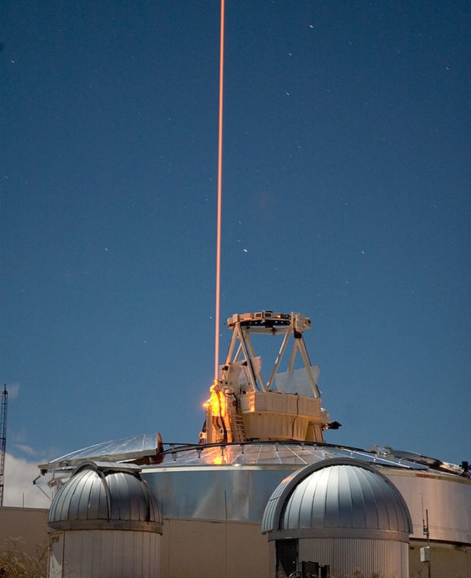 La lumière émise laser