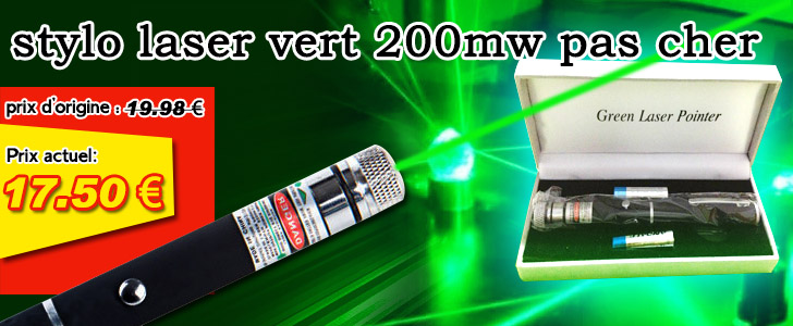 Acheter le pointeur laser vert ACE Lasers AGP-1 Pro avec une puissance de  50 à 500 mW